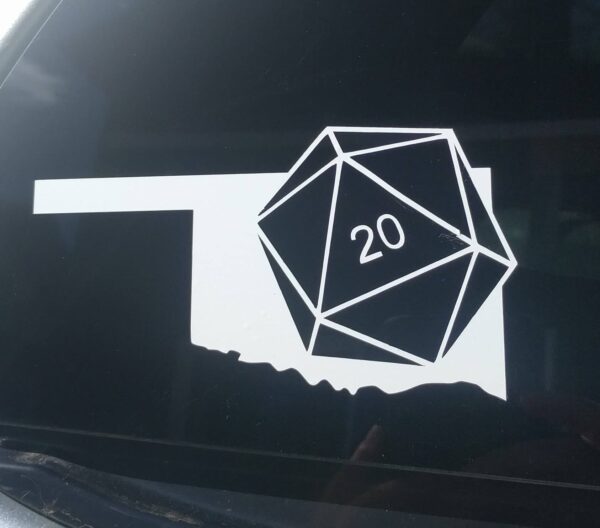 D20 State Pride vinyl car computer decal sticker - Image 5