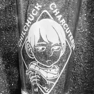 Delicious in Dungeon Meshi Chilchuck Charcuterie etched pint glass tumbler