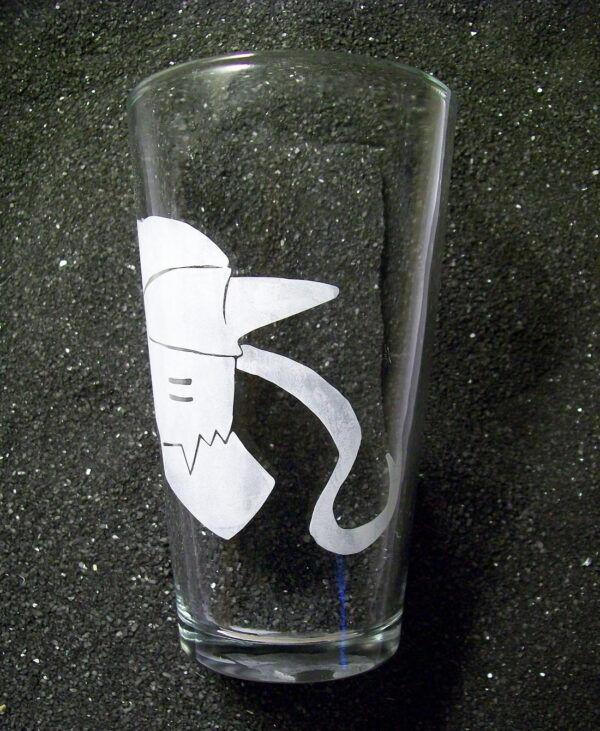 FMA Fullmetal Alchemist fanart Alphonse Elric etched pint glass tumbler cup - Image 3