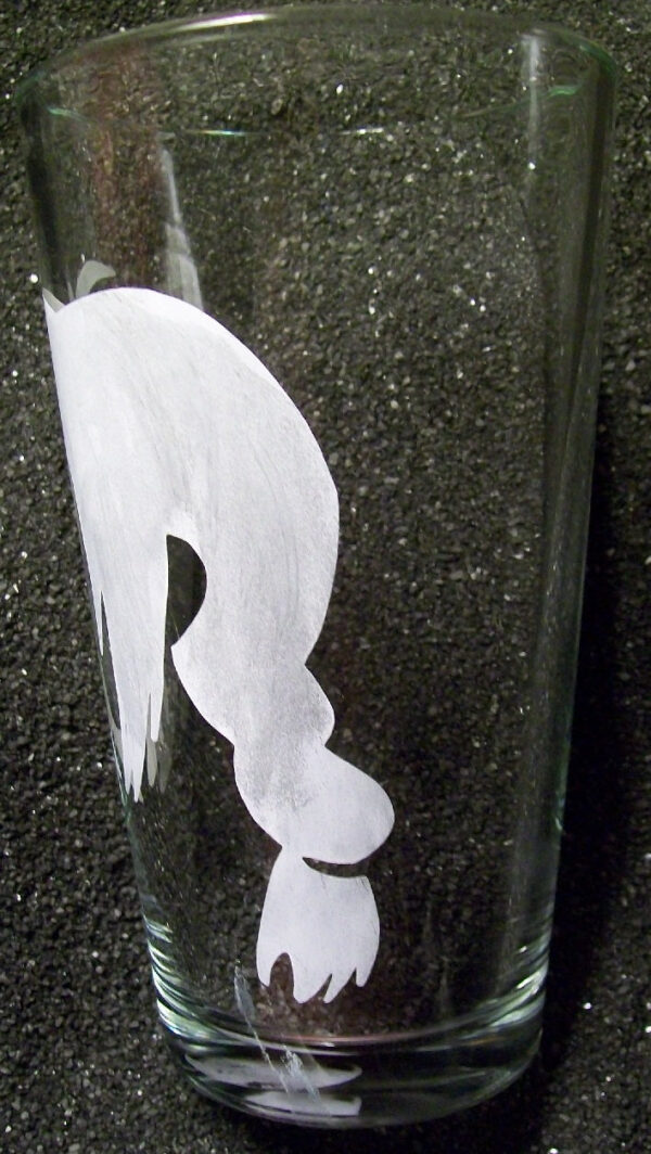FMA Fullmetal Alchemist fanart Alphonse Elric etched pint glass tumbler cup - Image 5