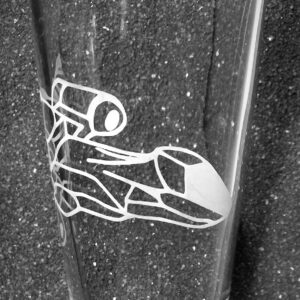 Firefly Serenity fanart etched pint glass beer tumbler