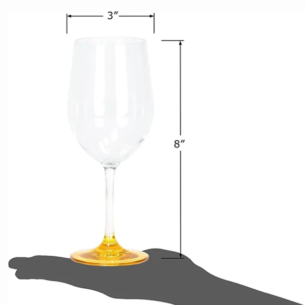 Personalized Lead Free Custom Colored Bottom Luxury Goblet Red Wine Glass With Long Stem - Image 5