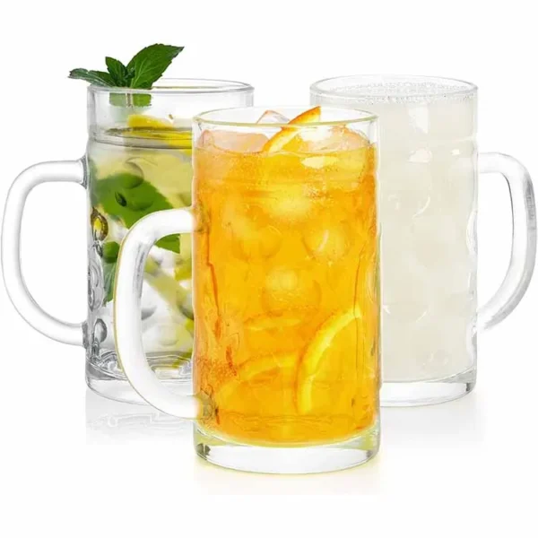 Large Heavy Bottom Custom Logo 1 Litre Dinking German Beer Glass Mug Stein - Image 5