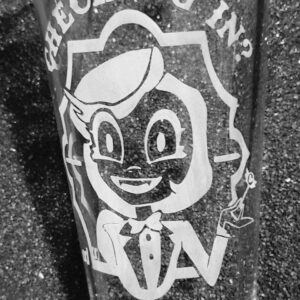 Hazbin Hotel Charlie fanart etched pint glass