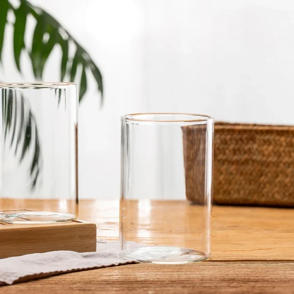 High Quality Borosilicate Material 280ml Round Wholesale Milk Coffee & Tea Sets Transparent Glass Cup - Image 5