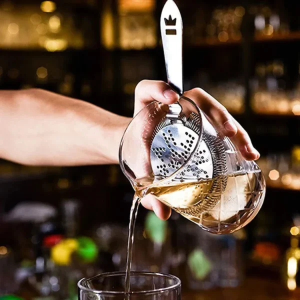 Transparent Glassware for Bar Accessories Diamond Cut Design 500ml Mixing Glass Jug With Custom Logo - Image 3
