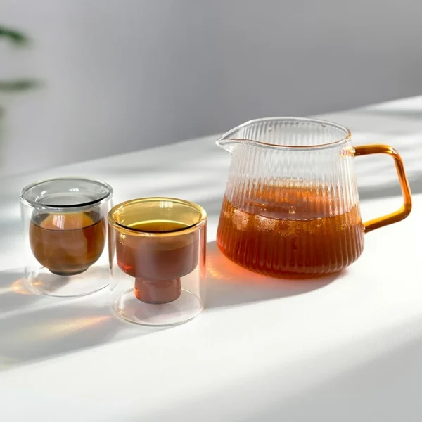 Custom Colored Heat Cold Resistant High Borosilicate Glass Insulated Double Wall Glasses Drinking Coffee Cup Mug - Image 5