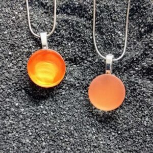 Gumdrop Glass Pendant 3/4