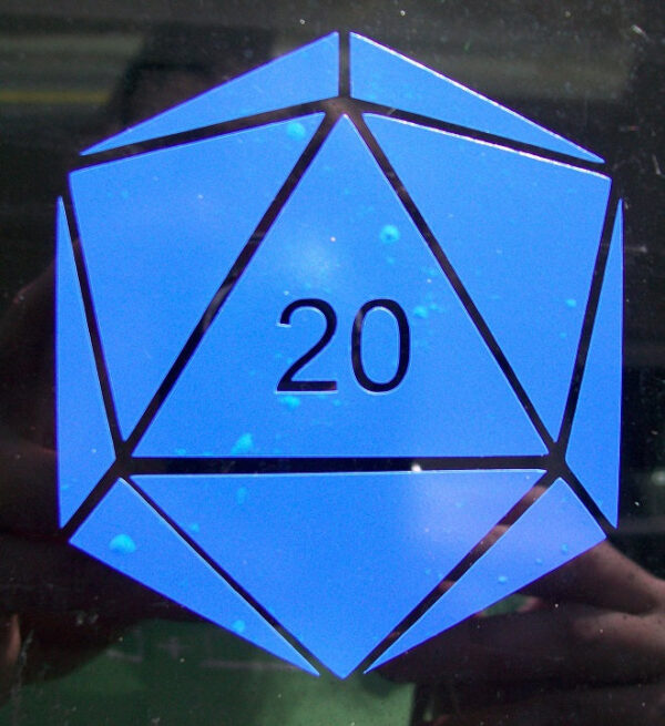 D20 D&D Dice vinyl car decal computer laptop sticker - Image 2