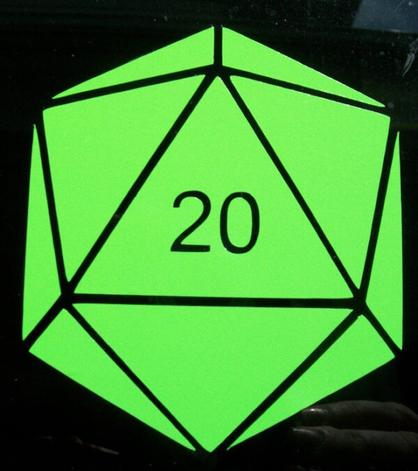 D20 D&D Dice vinyl car decal computer laptop sticker - Image 3